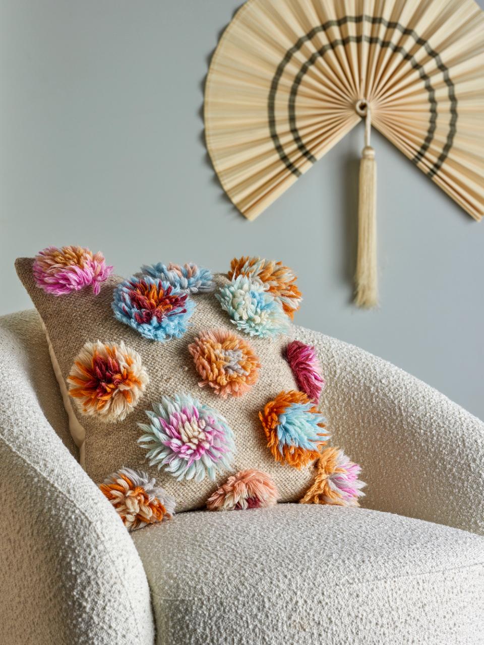 Somma Cushion, Multi, Wool