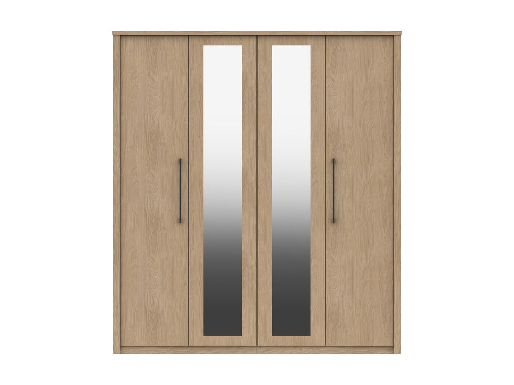 One-call Edale Range 4 Door Robe with 2 Mirrors