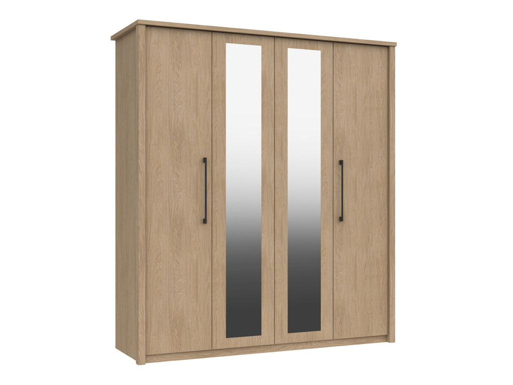 One-call Edale Range 4 Door Robe with 2 Mirrors