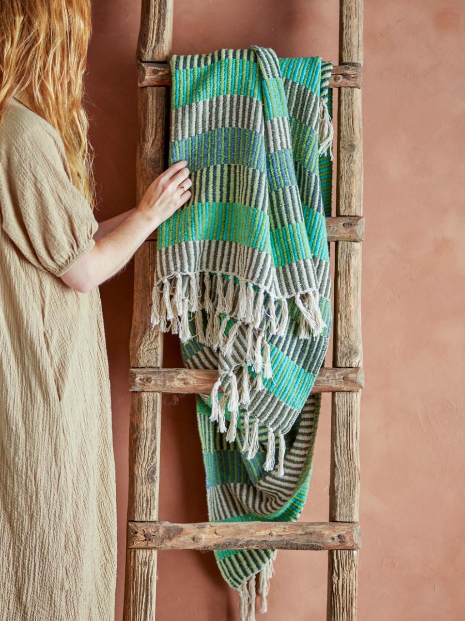 Isnel Throw, Multi, Recycled Cotton