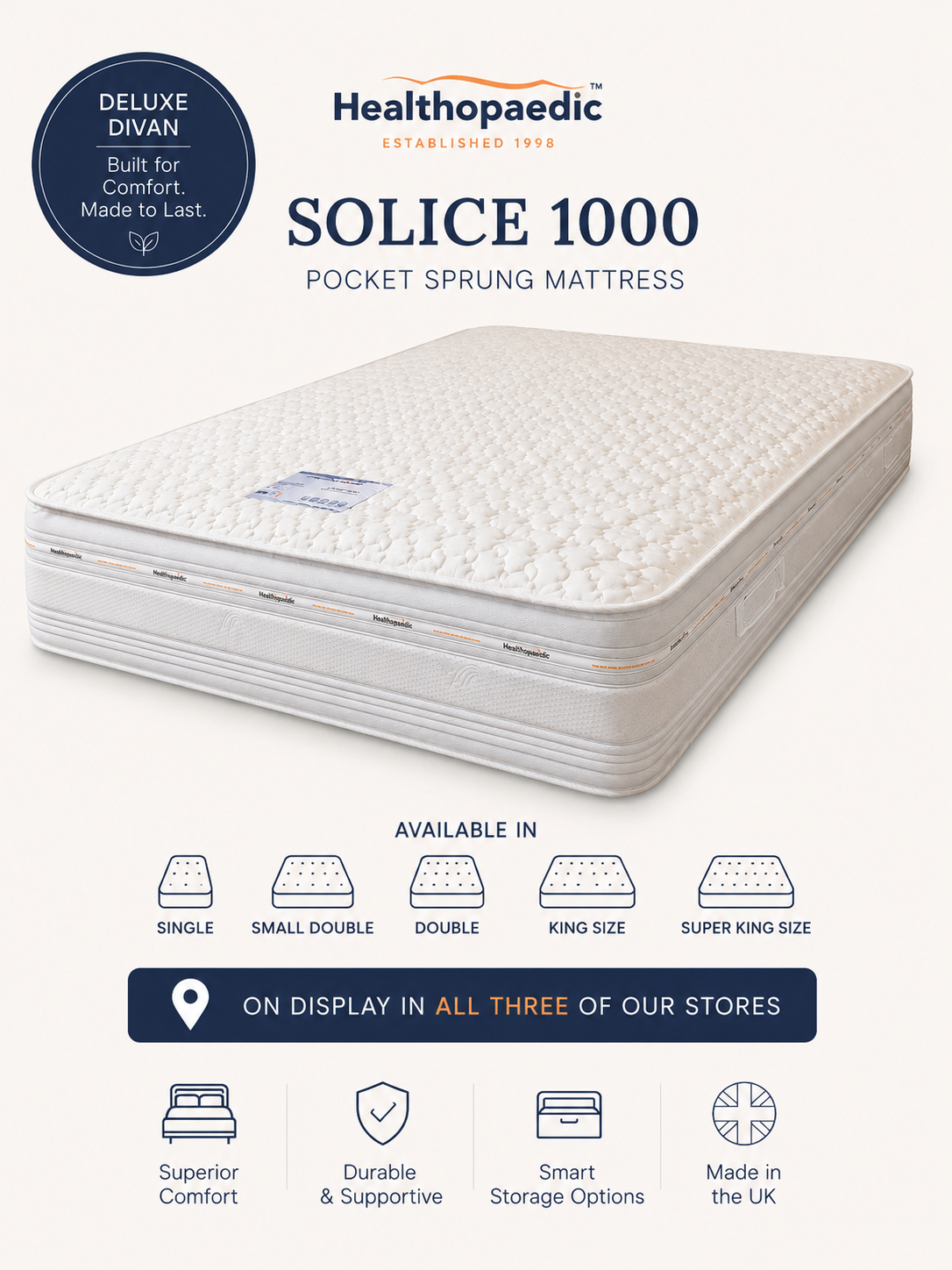 Solice 1000 Pocket Sprung Mattress