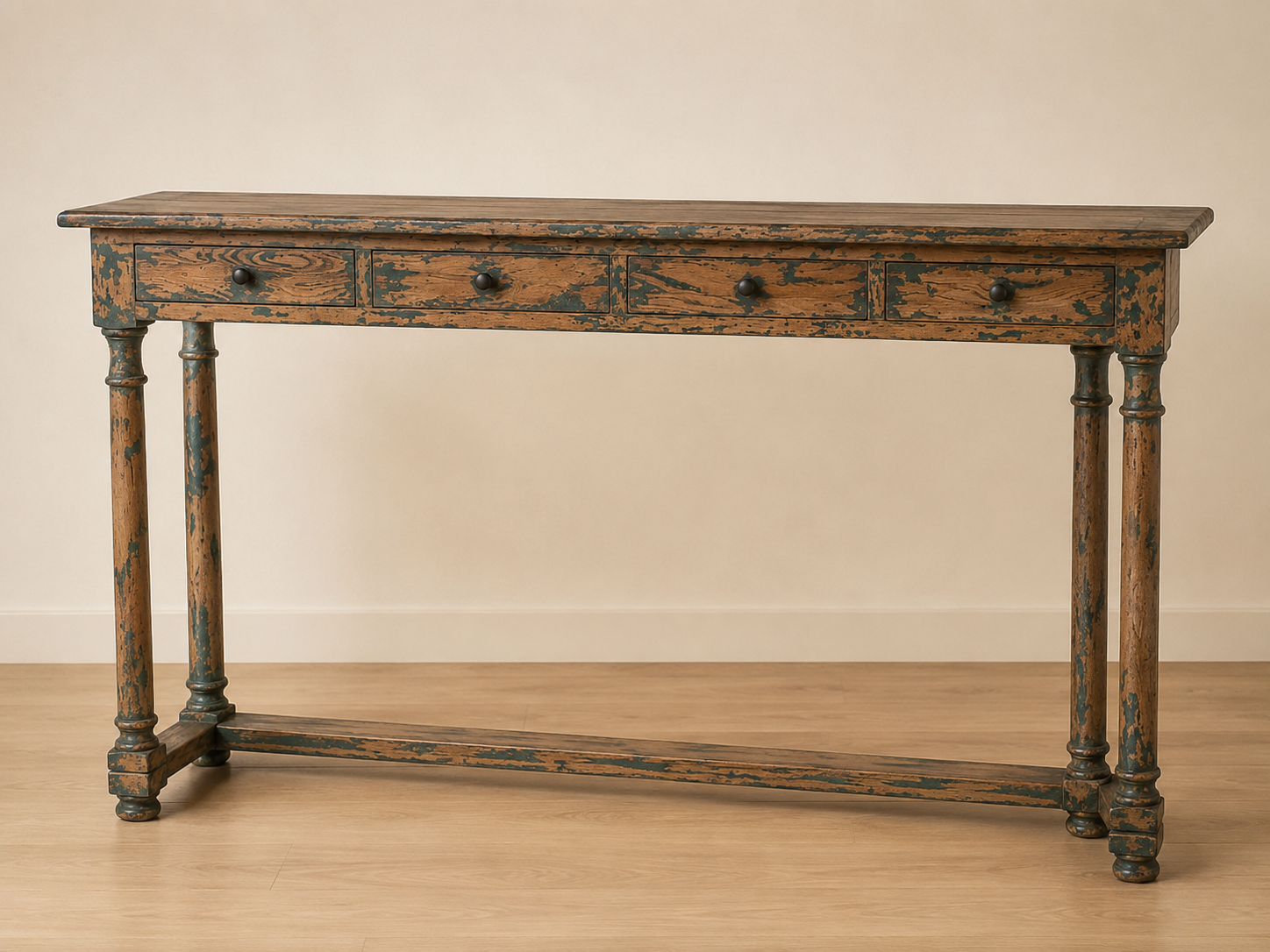 Hudson Bay 4 Drawer Console Table