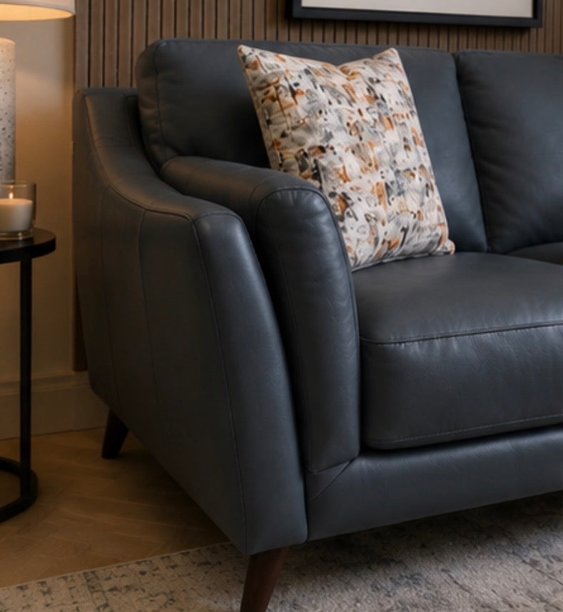 Pino 3 Seater Italian Leather Sofa