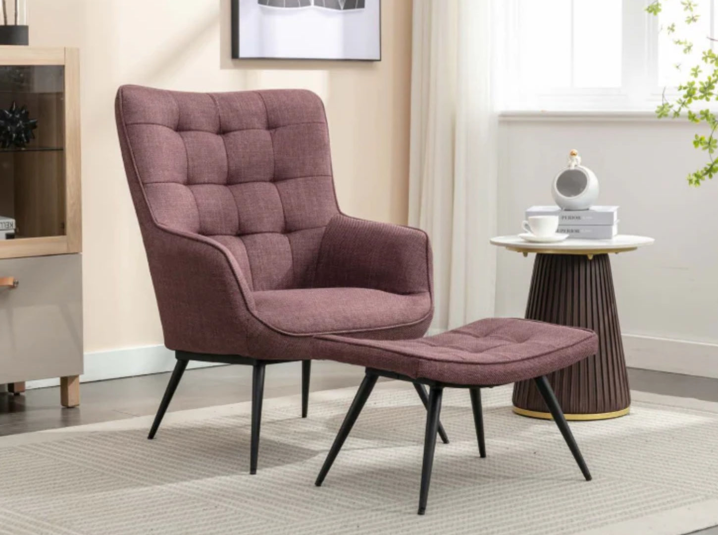 Caitlin Accent Chair & Stool