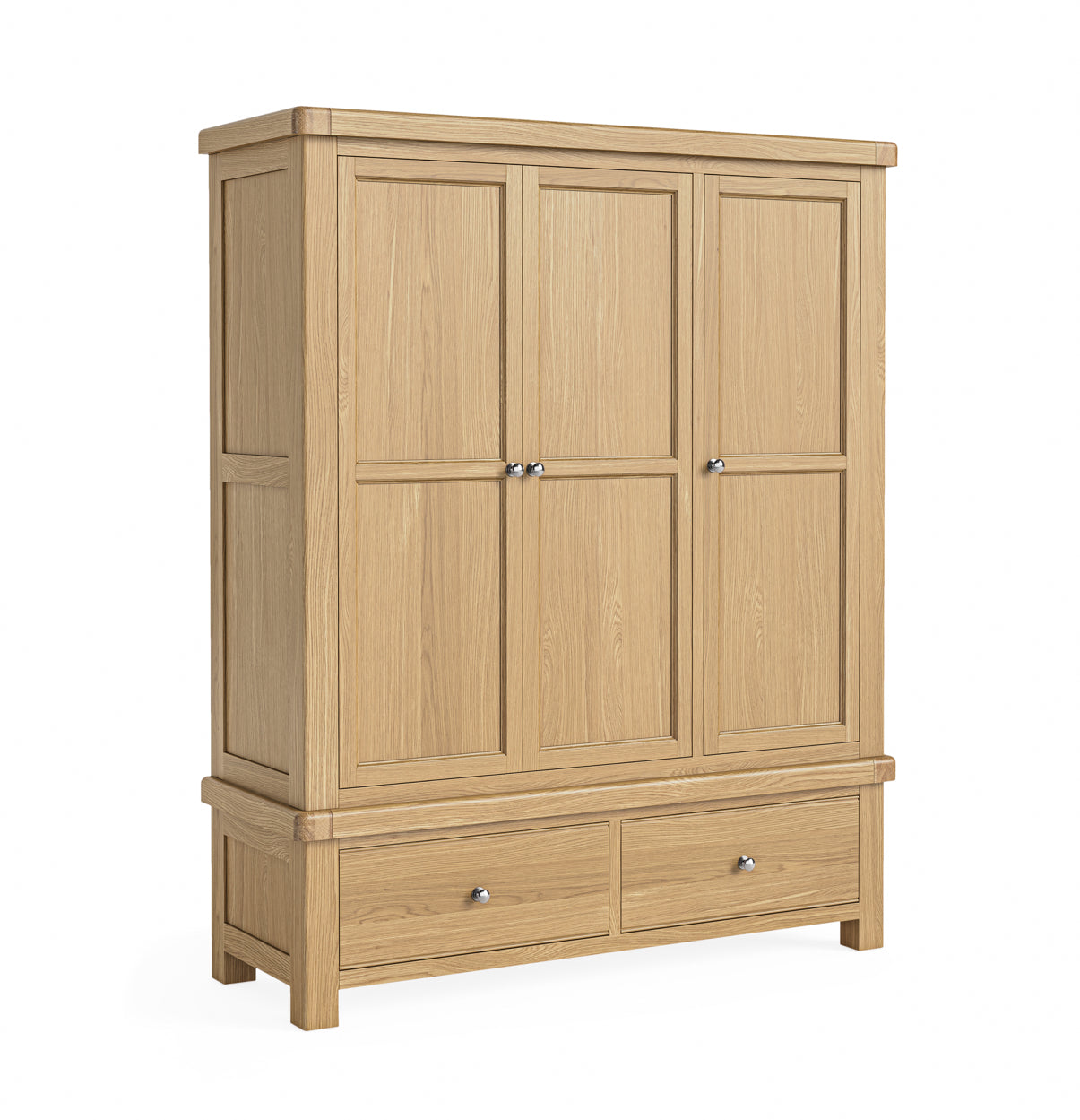 Romanby Oak Triple Wardrobe