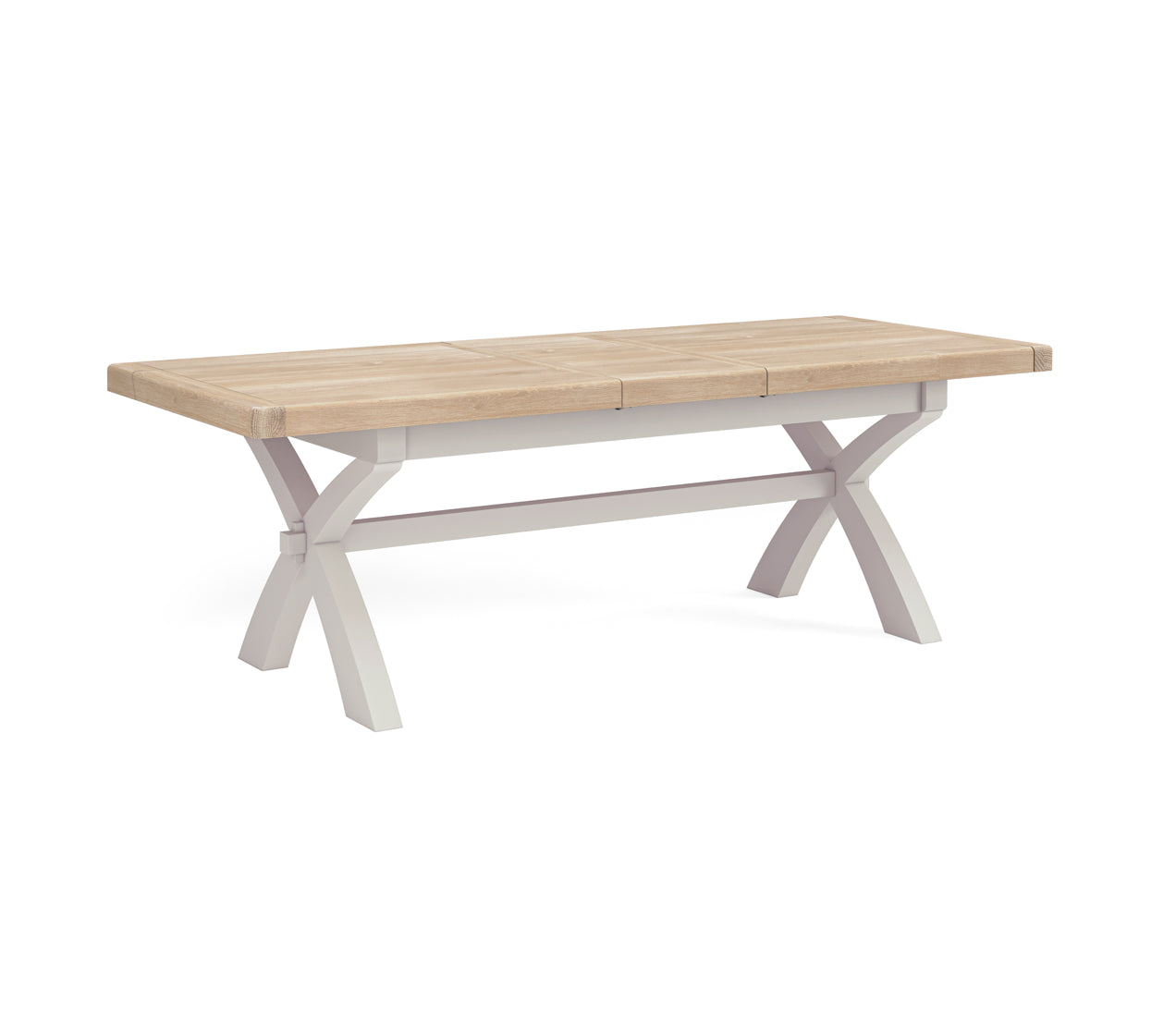 Romanby Painted Cross Leg Extending Table