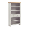 Romanby Painted Grey Large Bookcase
