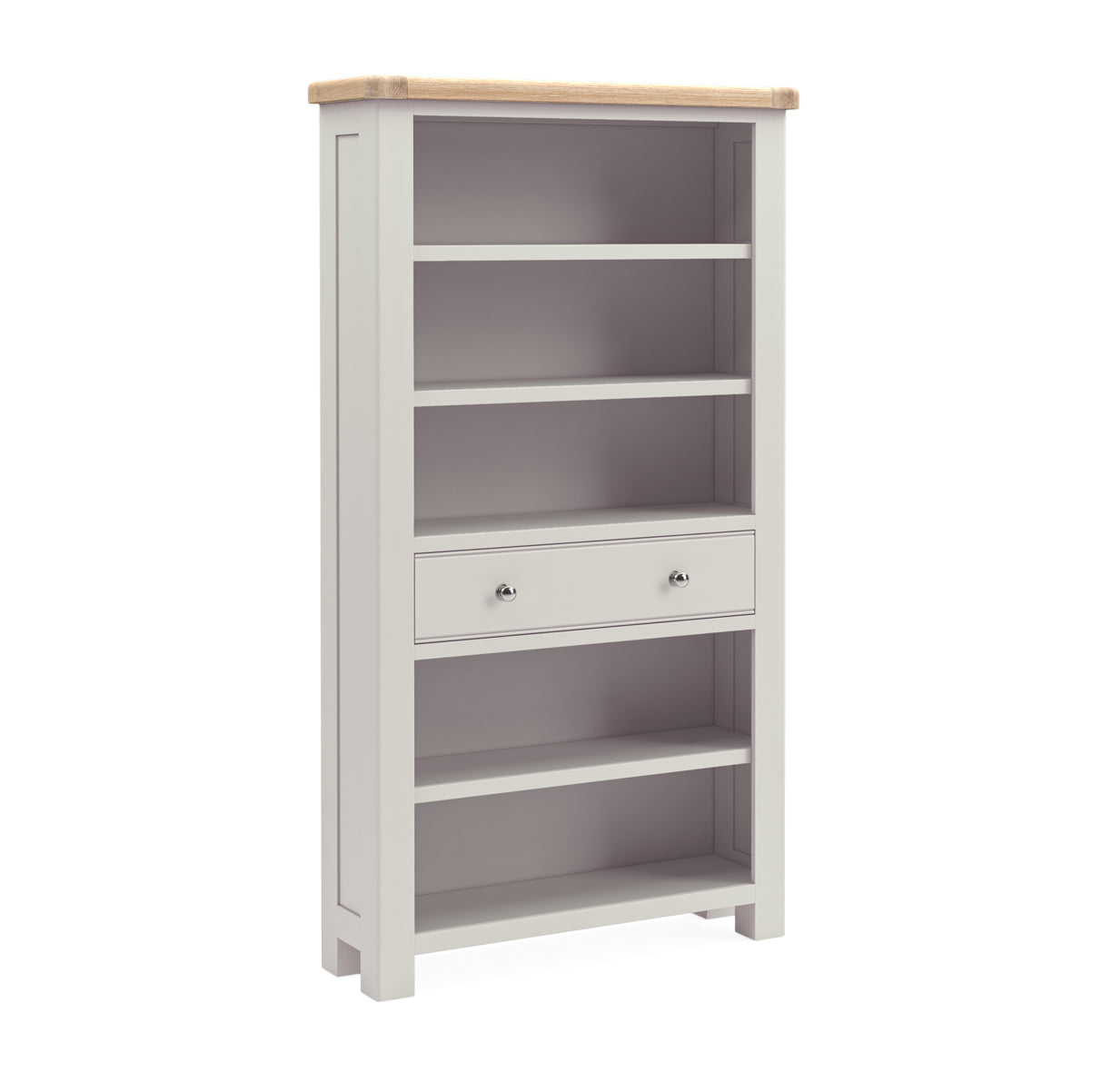Romanby Painted Grey Large Bookcase