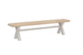 Romanby painted cross leg bench
