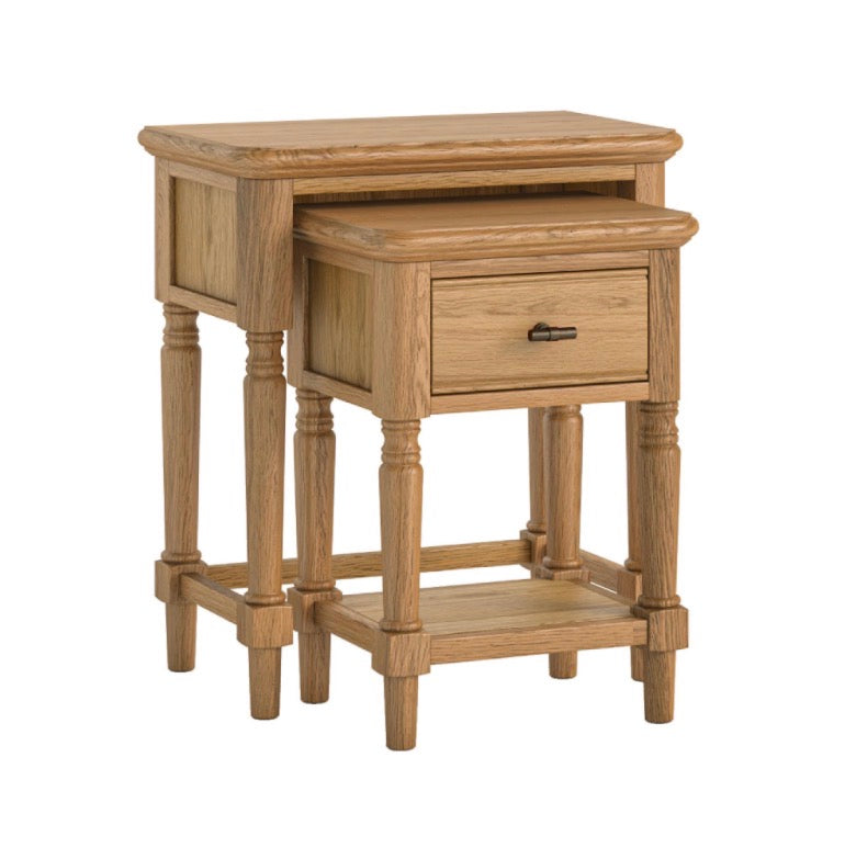 Victoria Oak Nest Of Tables