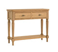 Victoria Oak Console Table