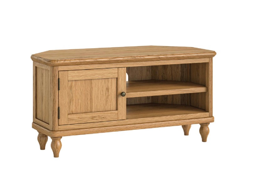 Victoria Oak Corner Tv Unit