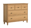 Victoria Oak 3 Over 2 Chest Of Drawers