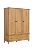 Victoria Oak 3 Door Wardrobe
