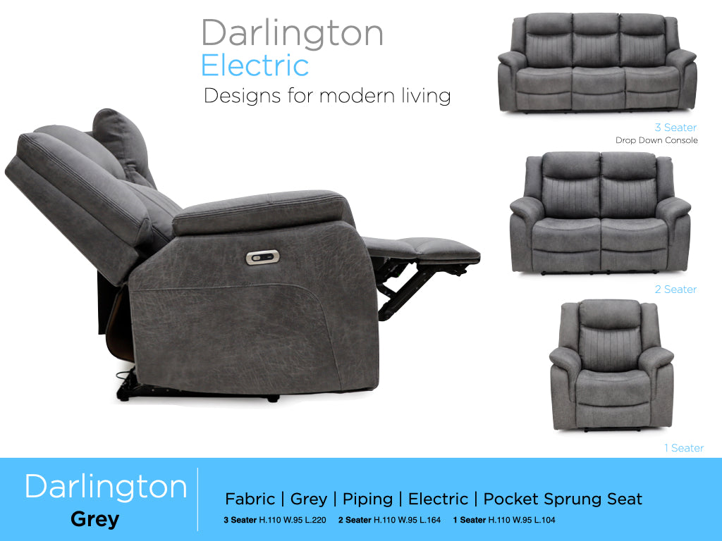 The Daimler  Recliner Collection in Grey
