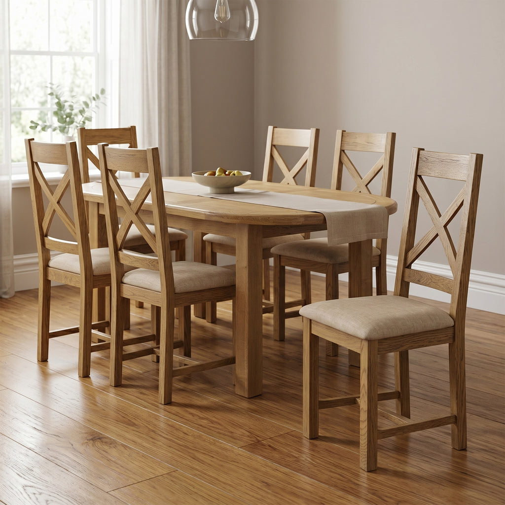 Dalton 1600 Table + 6 X Back Chairs