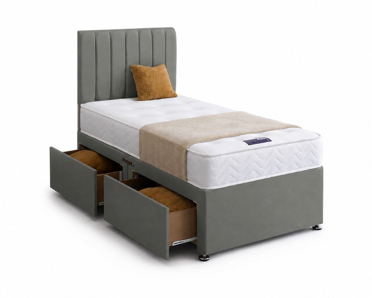 The Victoria Complete Divan + 2 Free Drawers + Free Headboard