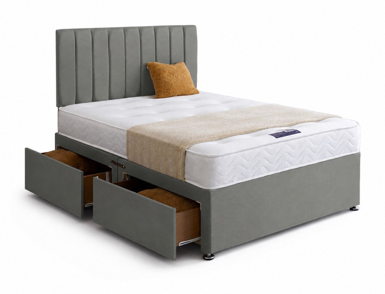 The Victoria Complete Divan + 2 Free Drawers + Free Headboard
