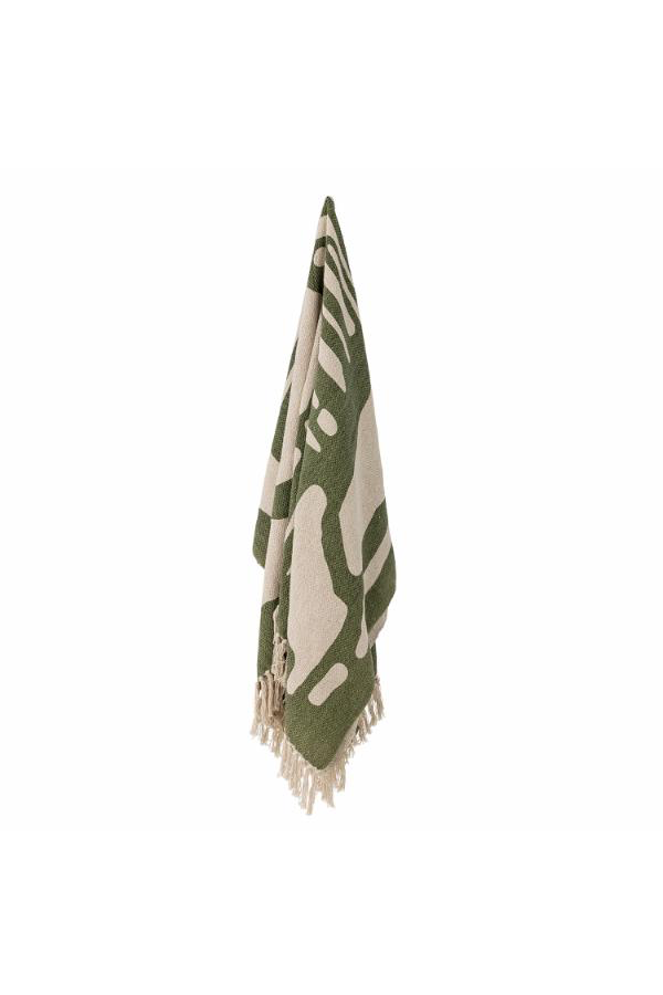 Dalmine Throw, Green, Recycled Cotton  L160xW130 cm