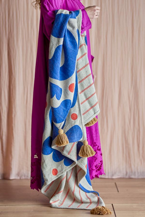 Eviaya Throw, Multi, Recycled Cotton  L160xW130 cm