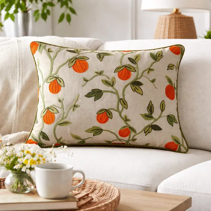 Orange Orchard Cushion