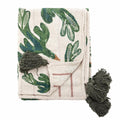 Birdliva Throw, Multi, Recycled Cotton