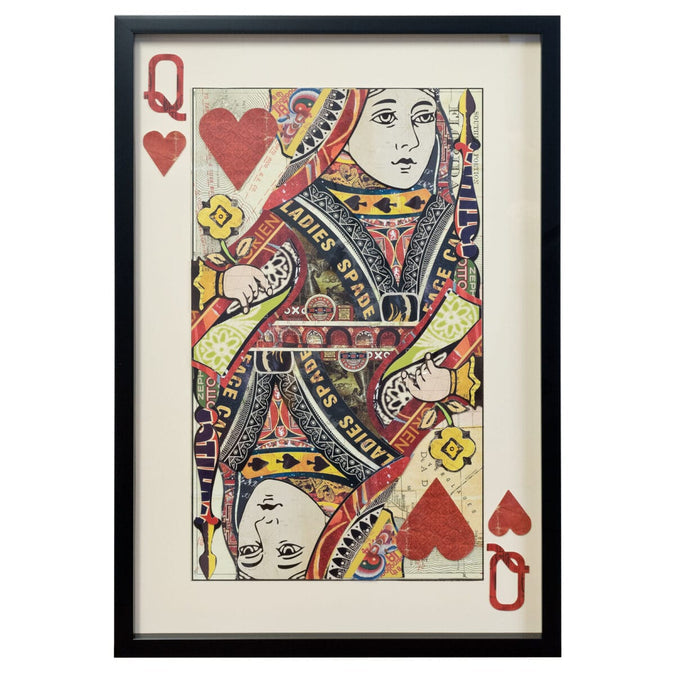 Queen of hearts playing card
