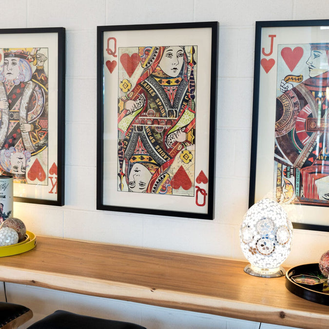 Queen of hearts playing card