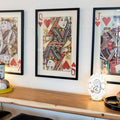 Queen of hearts playing card