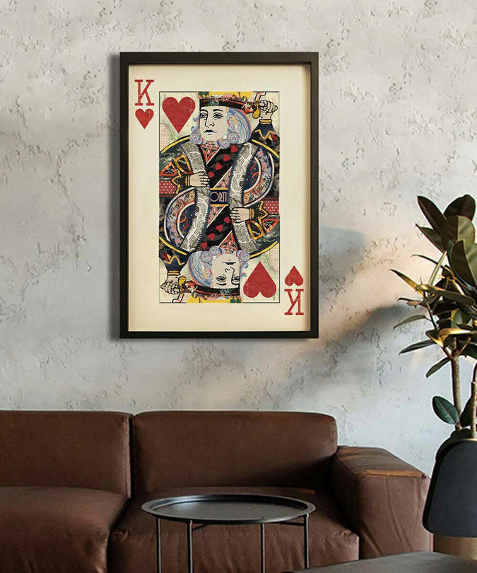 King of hearts playing card