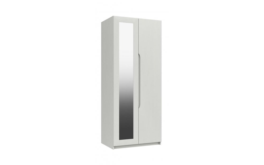 One-call Sonata Gloss 2 Door Robe with Mirror