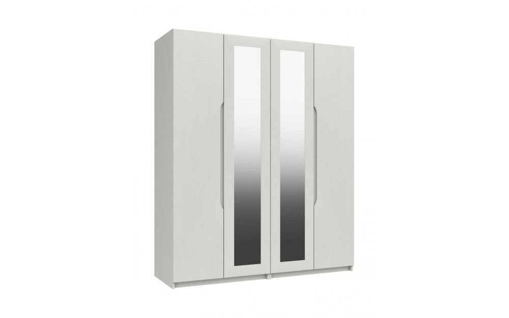 One-call Sonata Gloss 4 Door Robe with Mirror